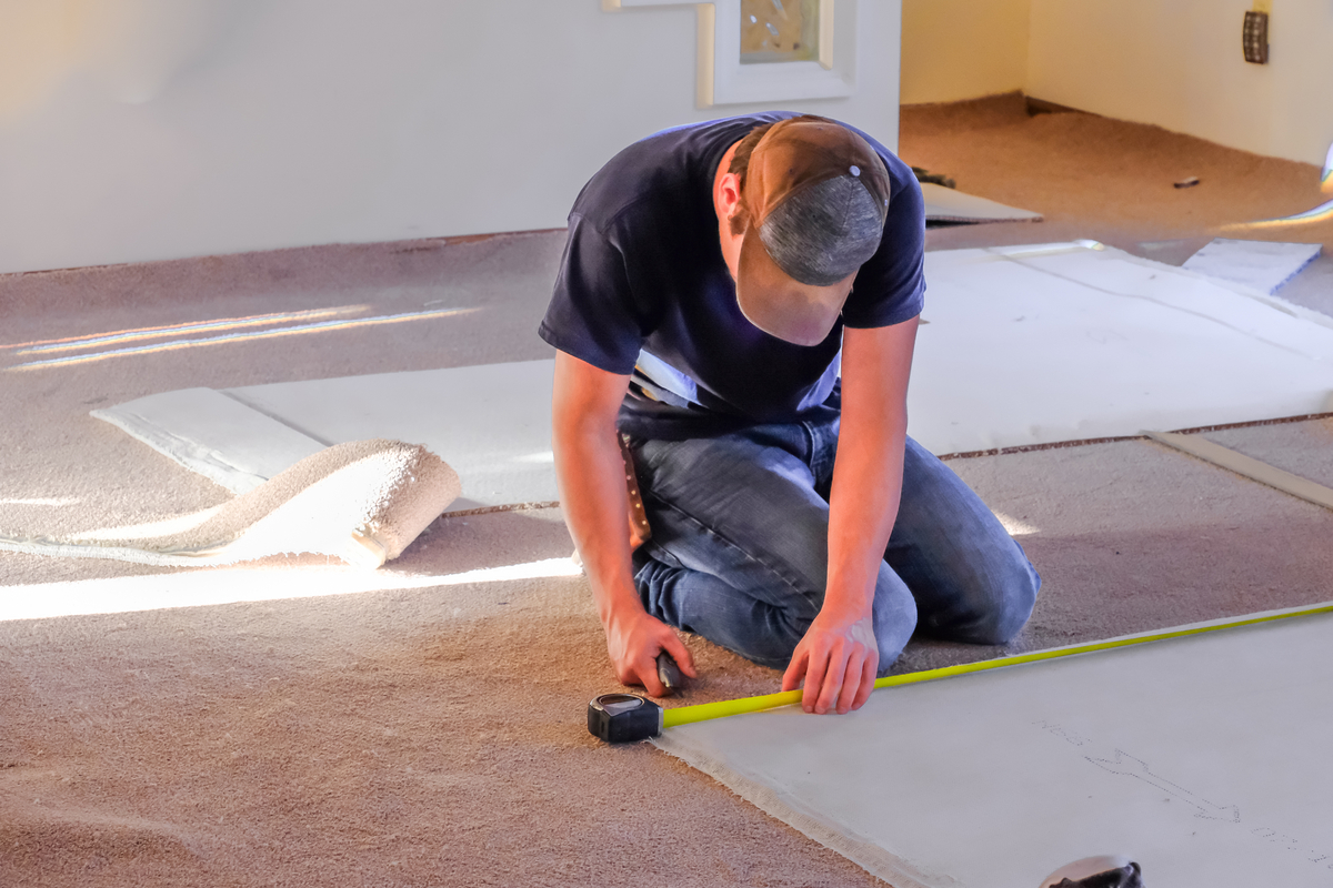 Less invasive carpet upholstery and restoration work